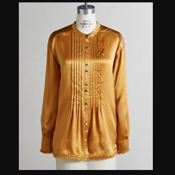 NWT Sundance Delphine Highland Top in Honey | Size XS - Picture 1 of 10